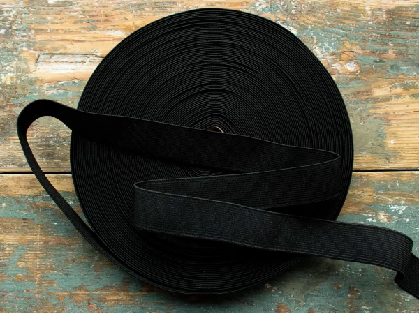 Резинка плотная, 2,5 см. черная  арт. 9485